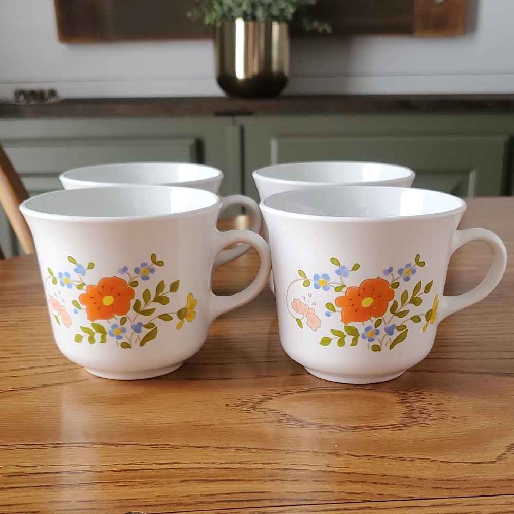 Corningware Wildflower 4 Piece Mug Set